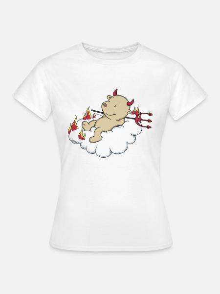 Engel_Teufel03 - Frauen T-Shirt - Weiß