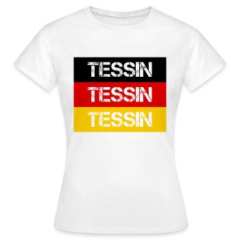 VILLE TESSIN, ALLEMAGNE - T-shirt Femme - blanc - Devant - AI Model Female 172 dark (172cm)