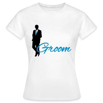 Groom - Frauen T-Shirt - Weiß - Vorne - AI Model Female 172 dark (172cm)