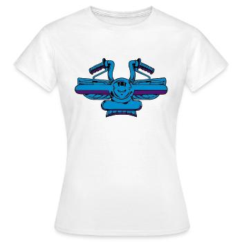 A background controllers - Women's T-Shirt - white - Front - AI Model Female 172 dark (172cm)