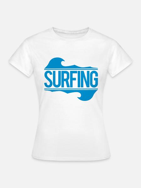 surfing - Frauen T-Shirt - Weiß