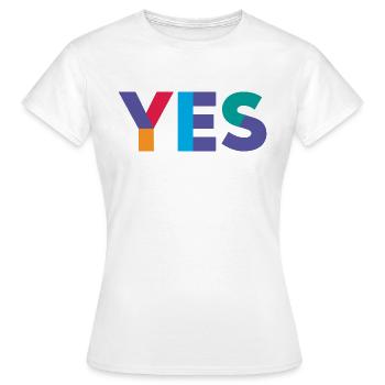 Ja, Schottland - Frauen T-Shirt - Weiß - Vorne - AI Model Female 172 dark (172cm)