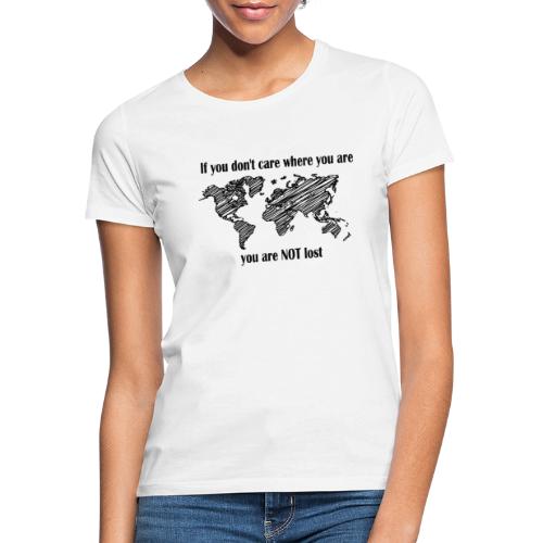 Logo in schwarz: NOT LOST - Frauen T-Shirt