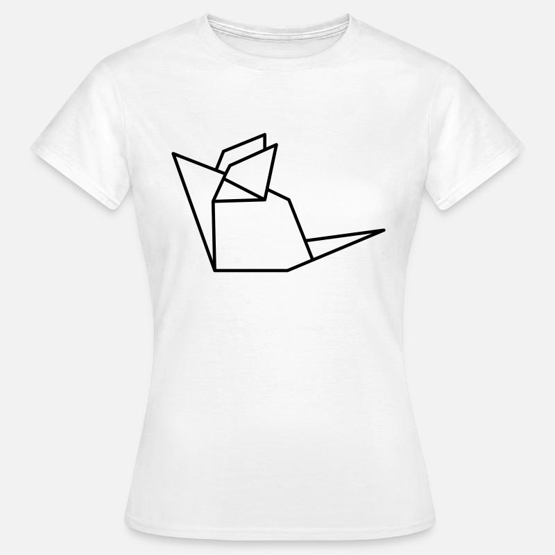Mouse mouse origami - Women's T-Shirt - white