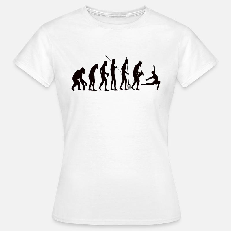 Danseuse de ballet Evolution Danse Ballerine Cours de danse - T-shirt Femme - blanc