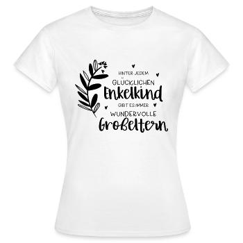Großeltern Enkelkind - Frauen T-Shirt - Weiß - Vorne - AI Model Female 172 dark (172cm)