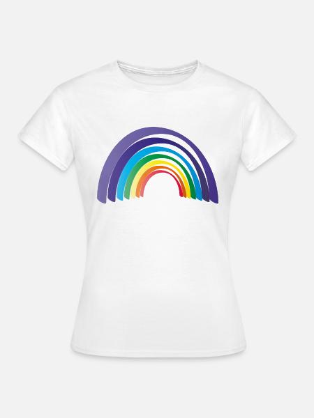 Regenbogen - Frauen T-Shirt - Weiß