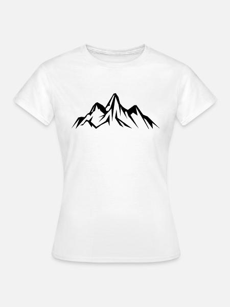 Mountains - Frauen T-Shirt - Weiß