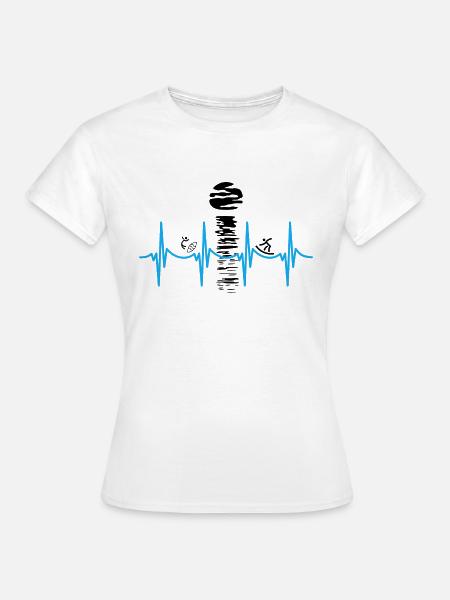 Wellenreiten im Blut: T-Shirt, Cap und Handyhüllen - Frauen T-Shirt - Weiß