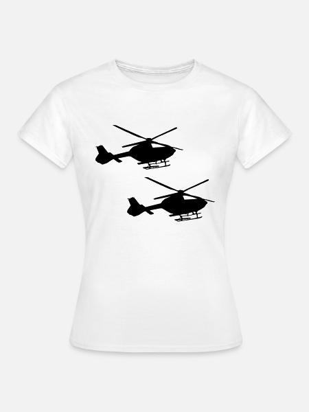 hubschrauber 2 - Frauen T-Shirt - Weiß