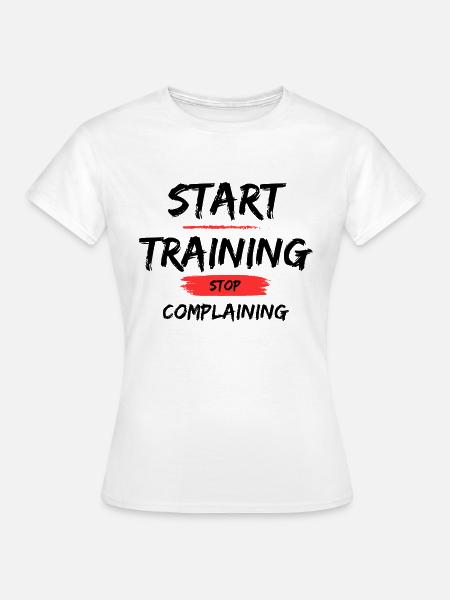 Start Training - Frauen T-Shirt - Weiß