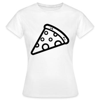 Pizza slice - Women's T-Shirt - white - Front - AI Model Female 172 dark (172cm)