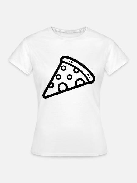 Pizzastück - Frauen T-Shirt - Weiß