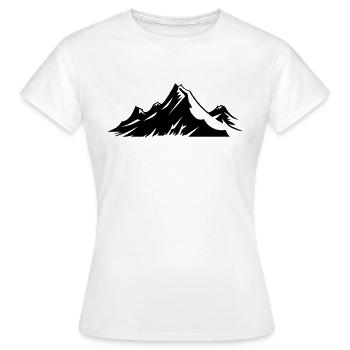 Montagne - T-shirt Femme - blanc - Devant - AI Model Female 172 dark (172cm)