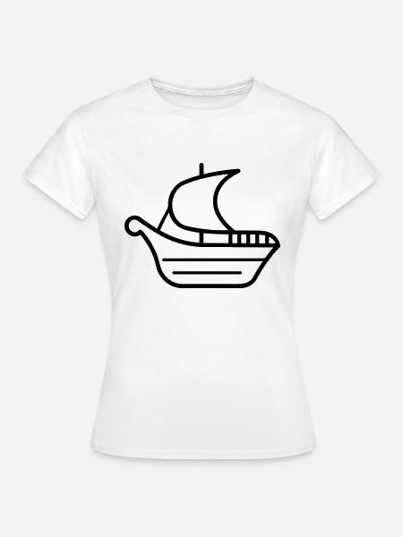 Piratenschiff - Frauen T-Shirt - Weiß