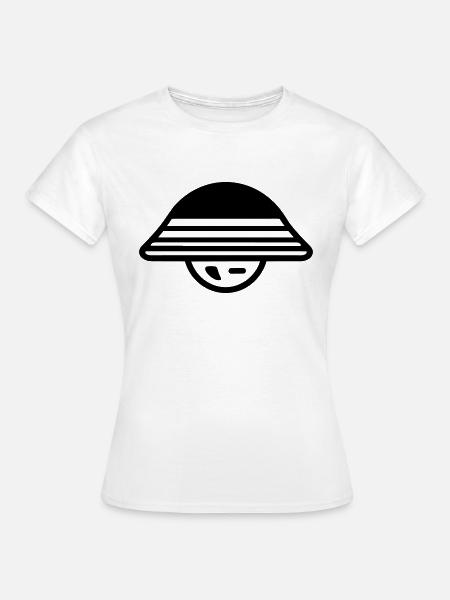 fliegende Untertasse - Frauen T-Shirt - Weiß