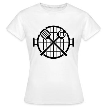 grill - Frauen T-Shirt - Weiß - Vorne - AI Model Female 172 dark (172cm)