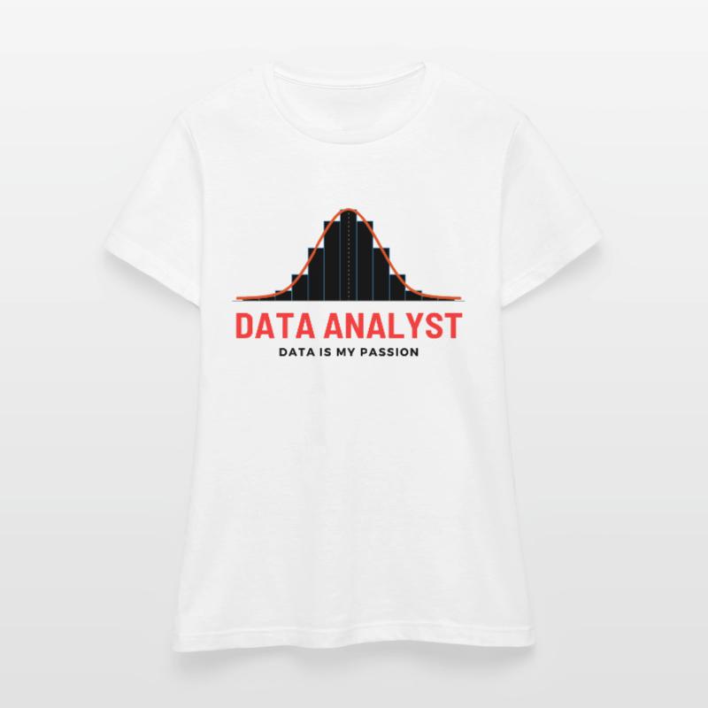 Data Analyst Scientist KI Machine Learning AI Code Frauen T-Shirt