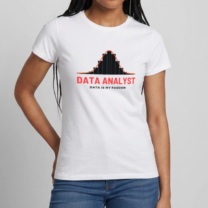 Data Analyst Scientist KI Machine Learning AI Code Frauen T-Shirt