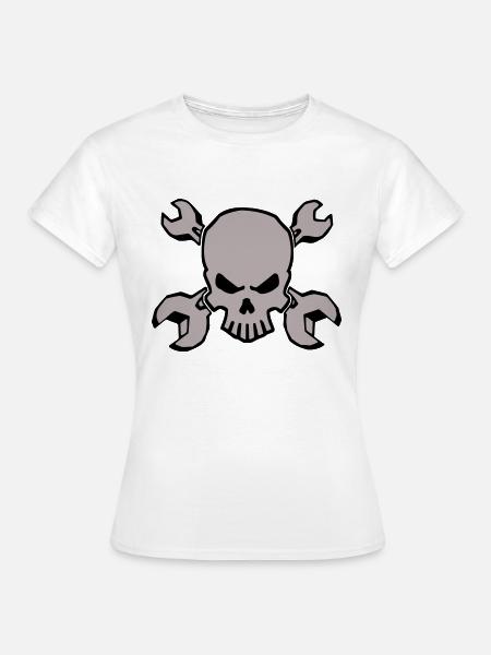 TOOLSKULL - 2C - Frauen T-Shirt - Weiß