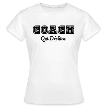 Coach Who - Women's T-Shirt - white - Front - AI Model Female 172 dark (172cm)
