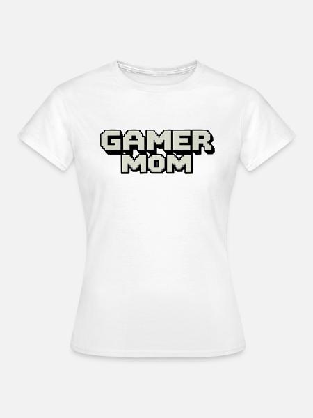 gamer mom - Frauen T-Shirt - Weiß