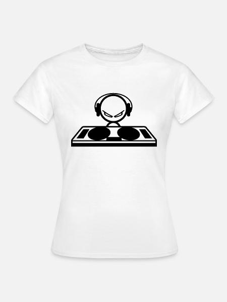 dj - Frauen T-Shirt - Weiß