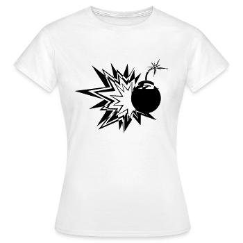 Bombe - Frauen T-Shirt - Weiß - Vorne - AI Model Female 172 dark (172cm)
