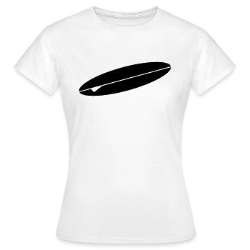 planche de surf - T-shirt Femme - blanc - Devant - AI Model Female 172 dark (172cm)