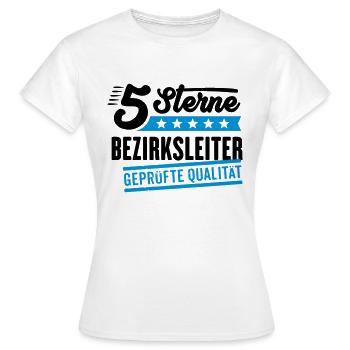 5Sterne Bezirksleiter - Frauen T-Shirt - Weiß - Vorne - AI Model Female 172 dark (172cm)