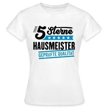 5Sterne Hausmeister - Frauen T-Shirt - Weiß - Vorne - AI Model Female 172 dark (172cm)