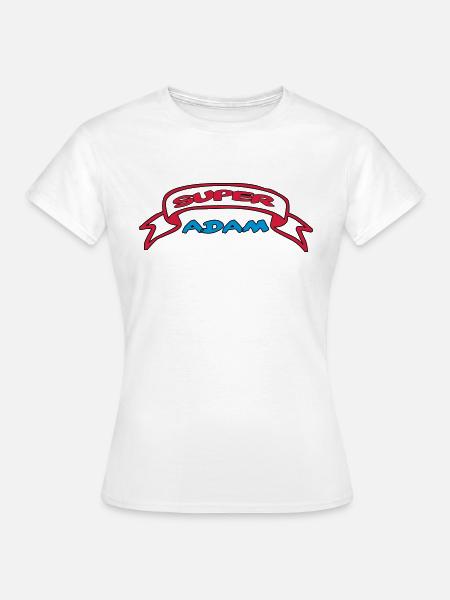 SUPER ADAM - Frauen T-Shirt - Weiß
