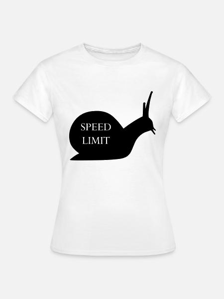 Schnecke lustig - Frauen T-Shirt - Weiß