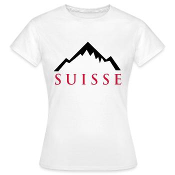 Swiss Alps - T-shirt Femme - blanc - Devant - AI Model Female 172 dark (172cm)