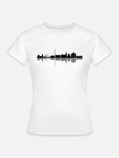 Skyline - Dublin - Frauen T-Shirt - Weiß