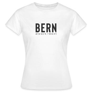 Ich bin ein Berner! - Frauen T-Shirt - Weiß - Vorne - AI Model Female 172 dark (172cm)