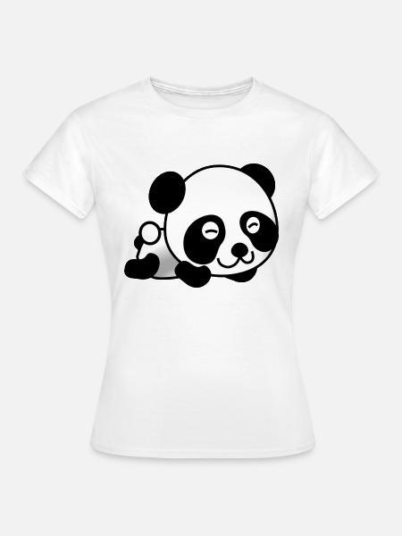 Panda - Frauen T-Shirt - Weiß