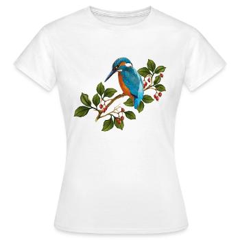 Bunter Vogel - Frauen T-Shirt - Weiß - Vorne - AI Model Female 172 dark (172cm)