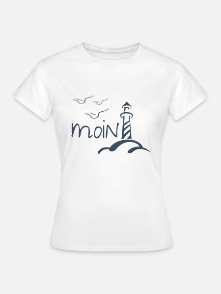 Moin - Frauen T-Shirt - Weiß