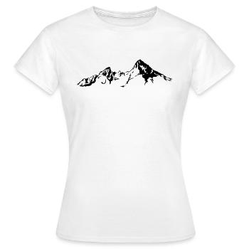 Watzmann Berg - finement dessiné Cool Fun Sport - T-shirt Femme - blanc - Devant - AI Model Female 172 dark (172cm)