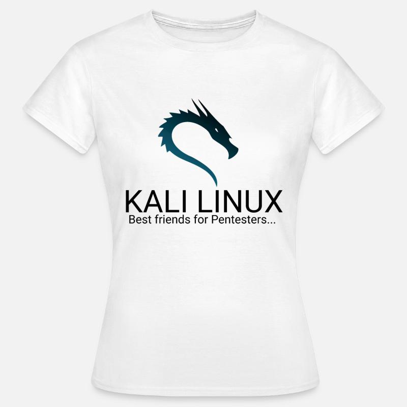 Kali Linux - Dame-T-shirt - hvid