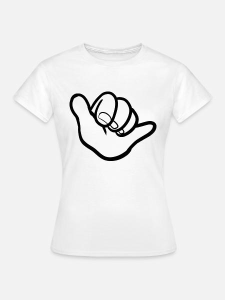 Surfer Style - Dame-T-shirt - hvid