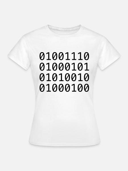 Binärcode (NERD) - Frauen T-Shirt - Weiß