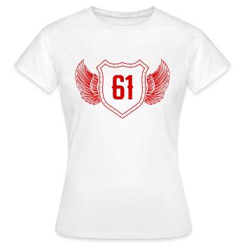 61 Nombre d’armoiries - T-shirt Femme - blanc - Devant - AI Model Female 172 dark (172cm)