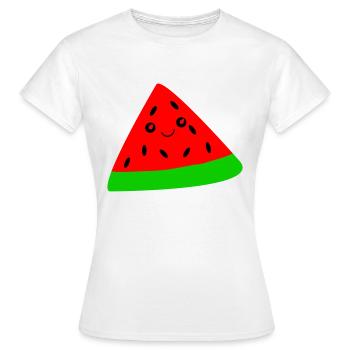 Melone - Frauen T-Shirt - Weiß - Vorne - AI Model Female 172 dark (172cm)