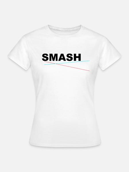 SMASH - Frauen T-Shirt - Weiß