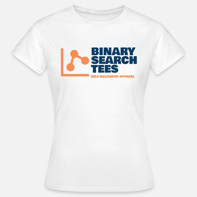 Binary Search Tees T-shirt - Women's T-Shirt - white