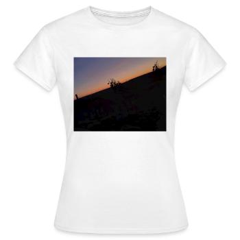 The night - Women's T-Shirt - white - Front - AI Model Female 172 dark (172cm)