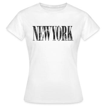 New York - T-shirt Femme - blanc - Devant - AI Model Female 172 dark (172cm)