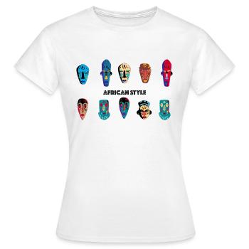 Africa - Women's T-Shirt - white - Front - AI Model Female 172 dark (172cm)